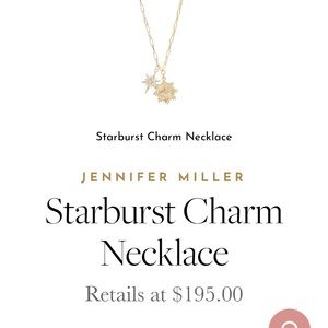 New, Jennifer Miller Starburst necklace